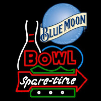 Blue Moon Bowling Spare Time Beer Sign Neonreclame