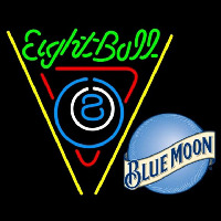 Blue Moon Eightball Billiards Pool Beer Sign Neonreclame