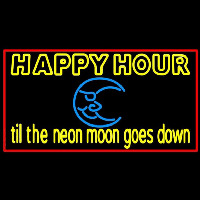 Blue Moon Happy Hour Till Beer Sign Neonreclame