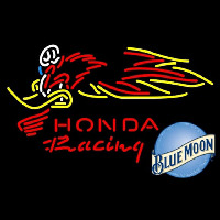 Blue Moon Honda Racing Woody Woodpecker Crf 250450 Beer Sign Neonreclame