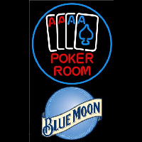 Blue Moon Poker Room Beer Sign Neonreclame