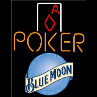 Blue Moon Poker Squver Ace Beer Sign Neonreclame