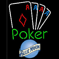 Blue Moon Poker Tournament Beer Sign Neonreclame