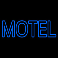 Blue Motel Double Stroke Neonreclame