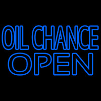 Blue Oil Change Open Neonreclame