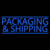 Blue Packaging And Shipping Neonreclame