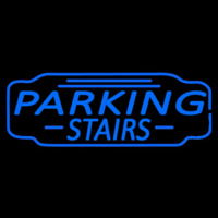 Blue Parking Stairs Neonreclame