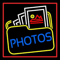 Blue Photos With Photo Icon With Red Border Neonreclame