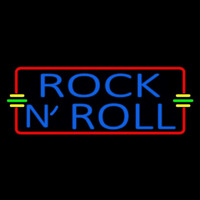 Blue Rock N Roll Red Border 1 Neonreclame