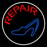 Blue Sandal Red Repair Neonreclame