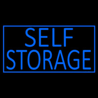 Blue Self Storage With Border Neonreclame
