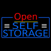 Blue Self Storage With Open 4 Neonreclame