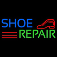 Blue Shoe Green Repair Neonreclame