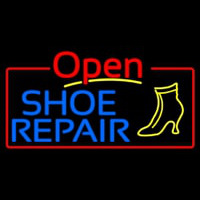 Blue Shoe Repair Open Neonreclame
