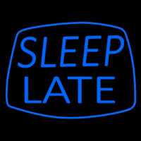 Blue Sleep Late Neonreclame
