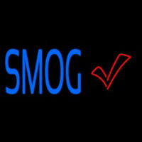 Blue Smog Check With Logo Neonreclame