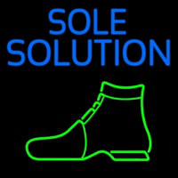 Blue Sole Solution Neonreclame