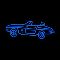 Blue Sport Car Neonreclame