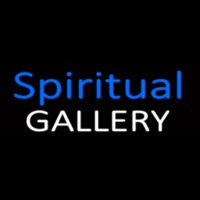 Blue Spritual White Gallery Neonreclame