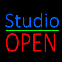 Blue Studio Red Open 3 Neonreclame