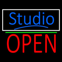 Blue Studio With Open 1 Neonreclame