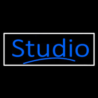 Blue Studio With White Border Neonreclame