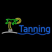 Blue Tanning Palm Tree Neonreclame