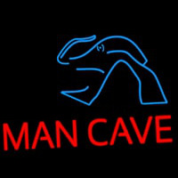 Blue Waves Red Man Cave Neonreclame