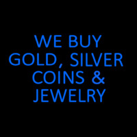 Blue We Buy Gold Silver Coins And Jewelry Neonreclame