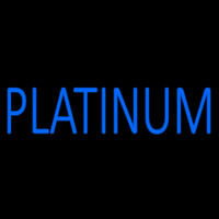 Blue We Buy Platinum Neonreclame