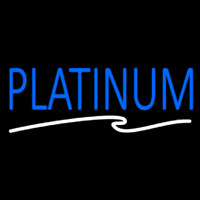 Blue We Buy Platinum White Border Neonreclame
