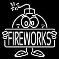 Bomb Fire Work Neonreclame