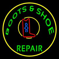 Boots And Shoes Repair With Border Neonreclame