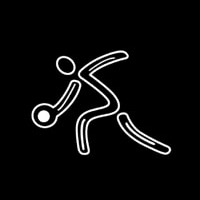 Bowling Player Icon Neonreclame