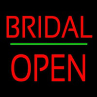 Bridal Block Open Green Line Neonreclame