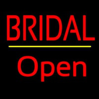Bridal Yellow Line Open Neonreclame