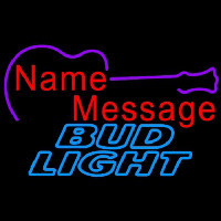 Bud Light Acoustic Guitar Beer Sign Neonreclame