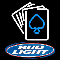 Bud Light Cards Beer Sign Neonreclame