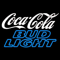 Bud Light Coca Cola White Beer Sign Neonreclame
