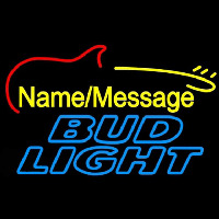 Bud Light Electric Guitar Beer Sign Neonreclame