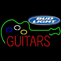 Bud Light Guitar Flashing Beer Sign Neonreclame