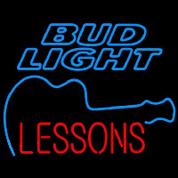 Bud Light Guitar Lessons Beer Sign Neonreclame