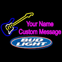 Bud Light Guitar Logo Beer Sign Neonreclame
