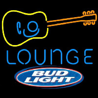 Bud Light Guitar Lounge Beer Sign Neonreclame