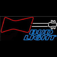 Bud Light Guitar Red White Beer Sign Neonreclame