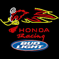 Bud Light Logo Honda Racing Woody Woodpecker Crf 250450 Beer Sign Neonreclame