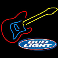 Bud Light Logob Guitar Beer Sign Neonreclame