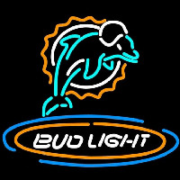 Bud Light Miami Dolphins Beer Sign Neonreclame