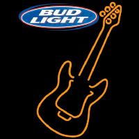 Bud Light Only Orange Guitar Beer Sign Neonreclame