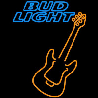 Bud Light Only Orange Guitar Beer Sign Neonreclame